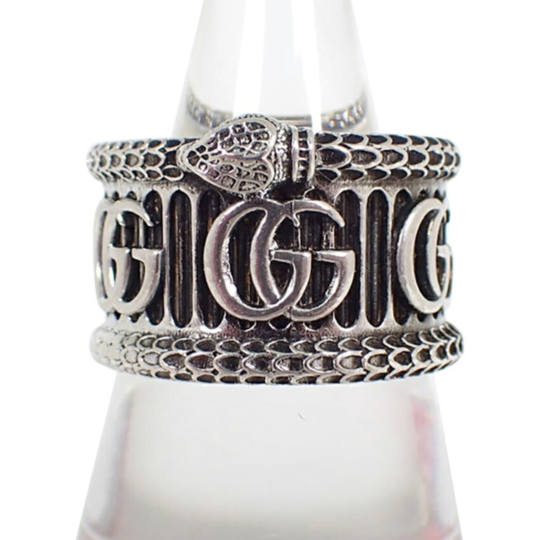 GUCCI 925 Snake Ring, Size 16 - 2
