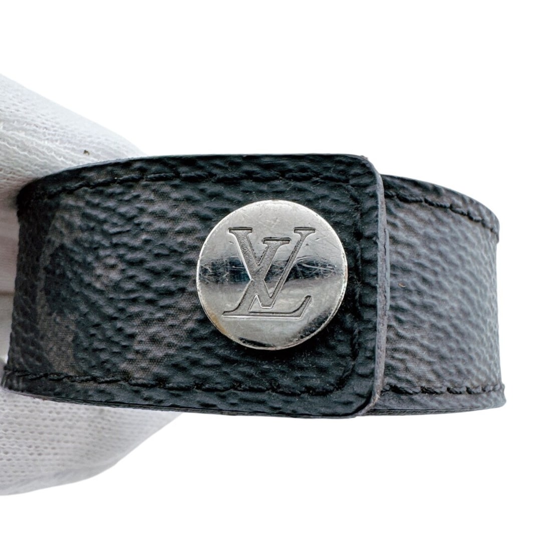 LOUIS VUITTON M6295 Bracelet Hockenheim Bangle Monogram Eclipse Brown - 12