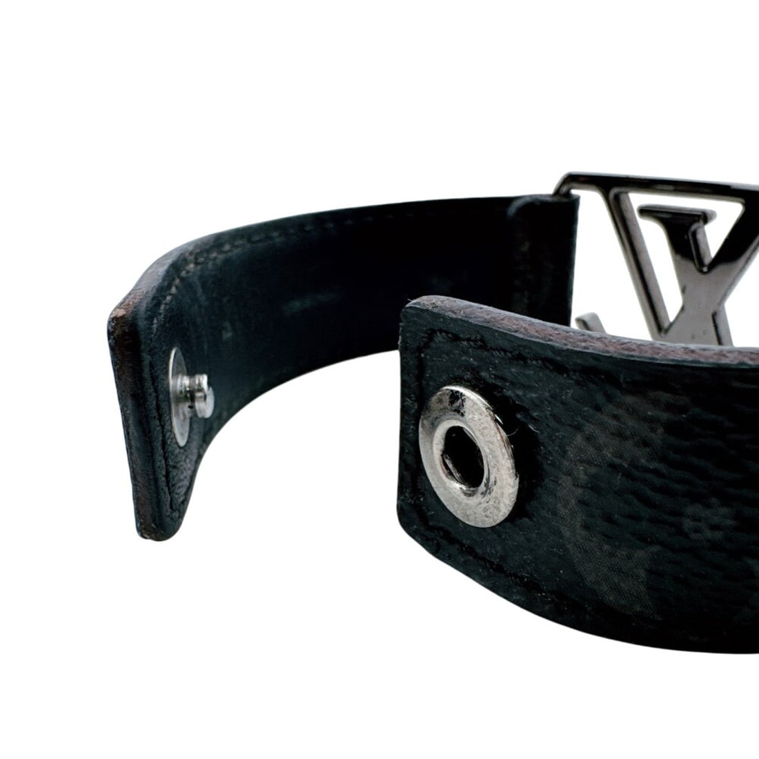LOUIS VUITTON M6295 Bracelet Hockenheim Bangle Monogram Eclipse Brown - 7