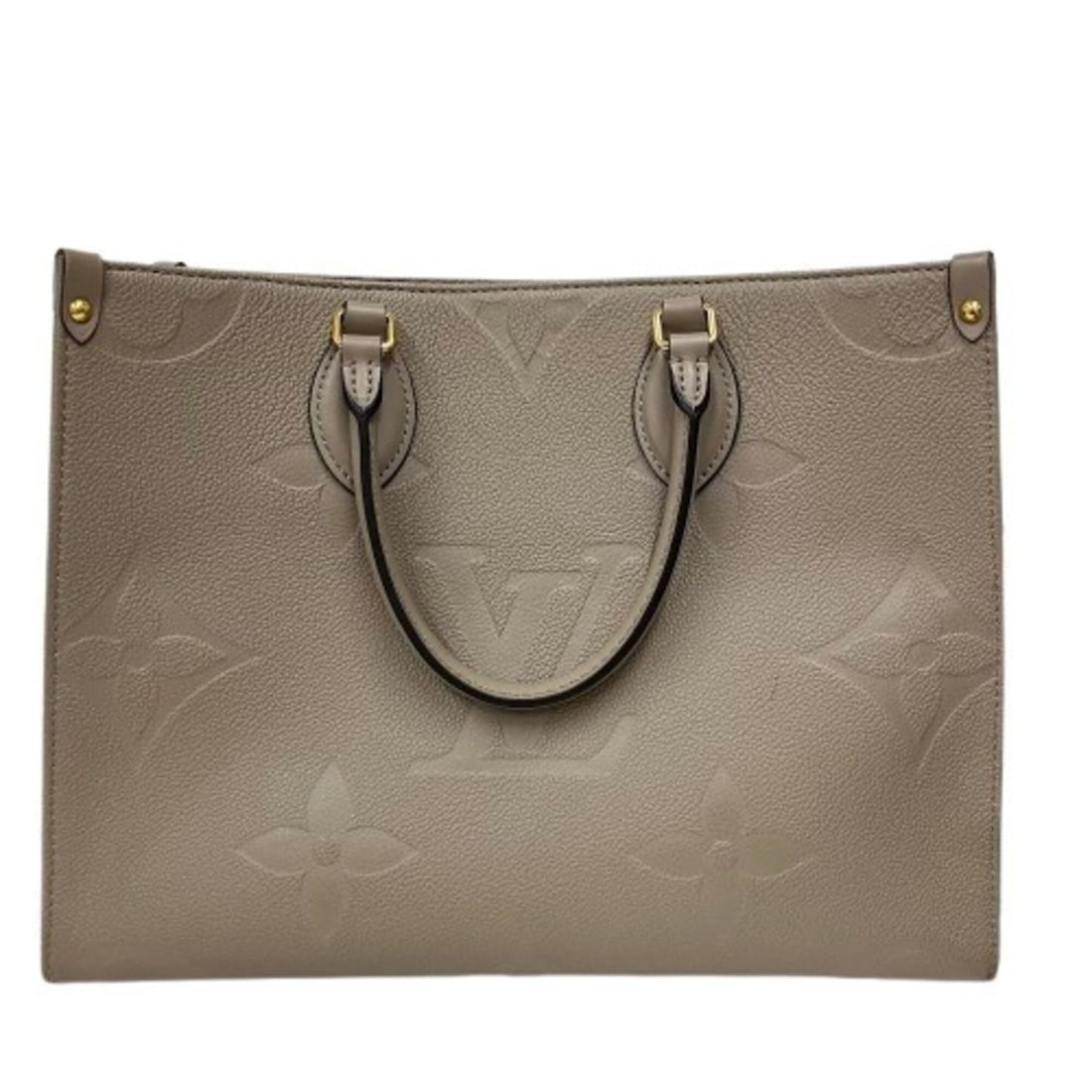 Louis Vuitton OnTheGo MM Tote Bag M45607 Monogram Empreinte Beige: --- Catalog ---Category: SizeSize (HxWxD): 27cm x 35cm x 14cm / 10.62'' x 13.77'' x 5.51''Category: DesignType: Tote bagColor: TourterelleGender: WomenMaterial: Monogram Empreinte Category: