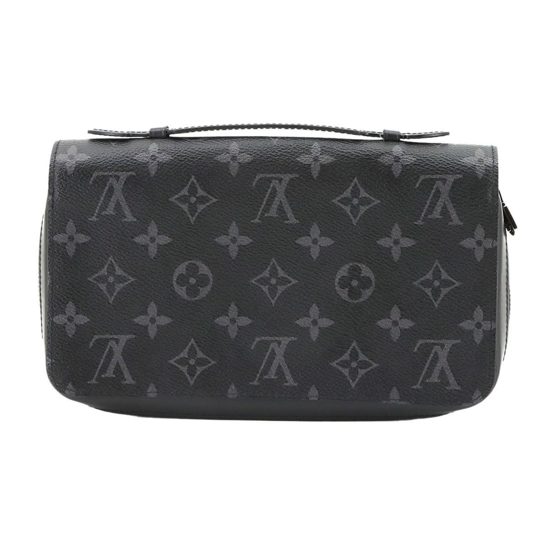 Louis Vuitton Monogram Eclipse Zippy XL Round Long Wallet, Black, M61698 RFID Wallet (1 of 14)