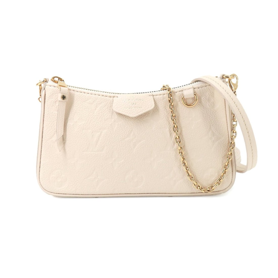 Louis Vuitton Monogram Empreinte Easy Pouch On Strap 2-way Handbag Shoulder Leather Cream M81066 (1 of 14)