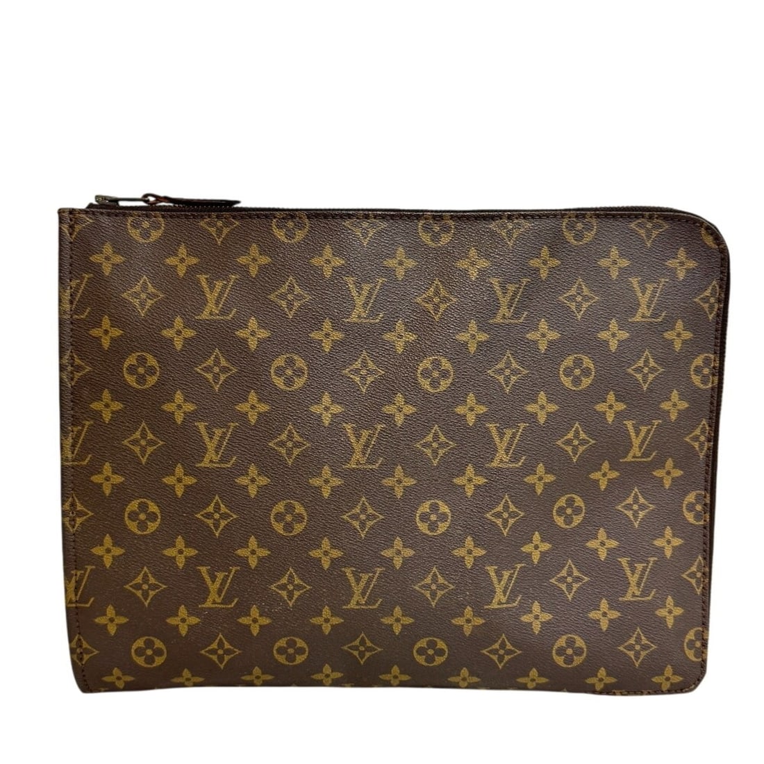 LOUIS VUITTON Louis Vuitton Pochette Document PC Case Second Bag Monogram Clutch Brown (1 of 16)