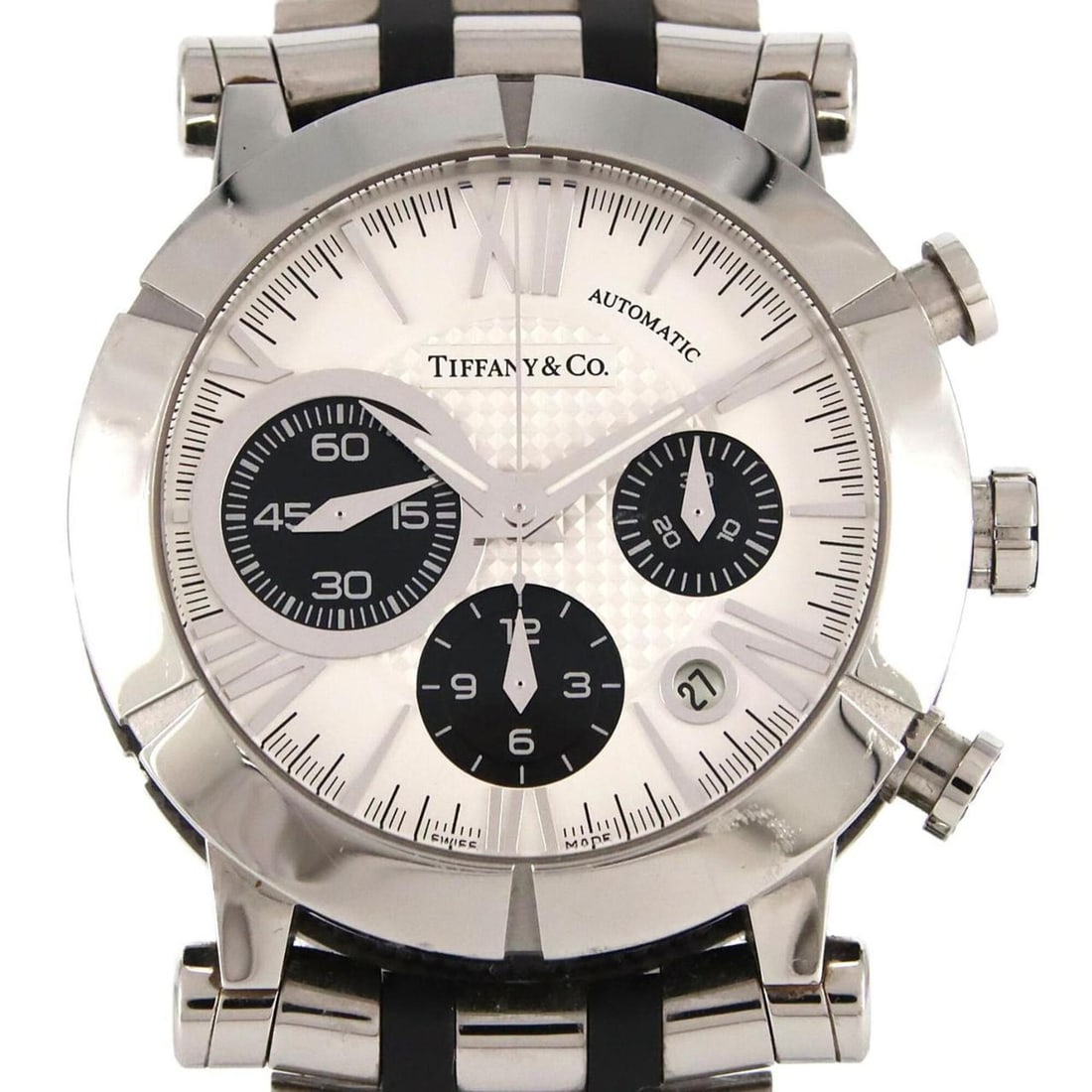 Tiffany & Co. Atlas Gent Chrono Z1000.82.12A21A00A Stainless Steel x Rubber Automatic Watch (1 of 14)