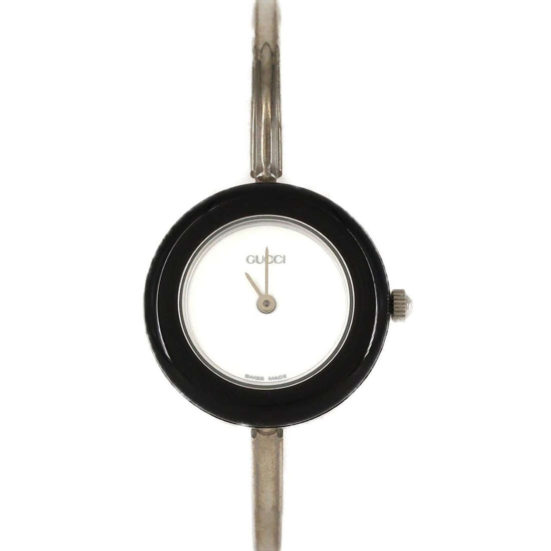 Gucci Change Ring, Size M, 11-12.2cm, Stainless Steel Quartz Watch: --- Catalog ---Category: SizeWrist Size: 16cm / 6.29''Case Diameter: 26mm / 1.02''Category: DesignType: WristwatchGender: WomenColor (Dial): WhiteMaterial (Band): Stainless steelMaterial (Case): Stain