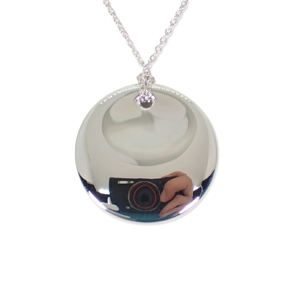 TIFFANY & Co. 925 Round Pendant Necklace: --- Catalog ---Category: SizePendant Size: 23.4mm / 0.92''Neck Circumference: 40.5 cm / 15.94''Category: DesignGender: Men,WomenMaterial: Sterling silver 925Pendant Type: PendantNecklace Type: Necklac