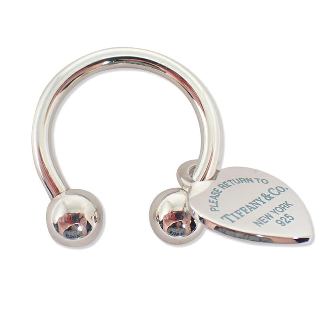 TIFFANY & Co. 925 Heart Keyring: --- Catalog ---Category: DesignType: KeyringGender: Women,MenMaterial: Sterling silver 925Category: GeneralBrand: Tiffany--- Item List ---Section: ConditionRanking: Rank A Used - A few traces of usage