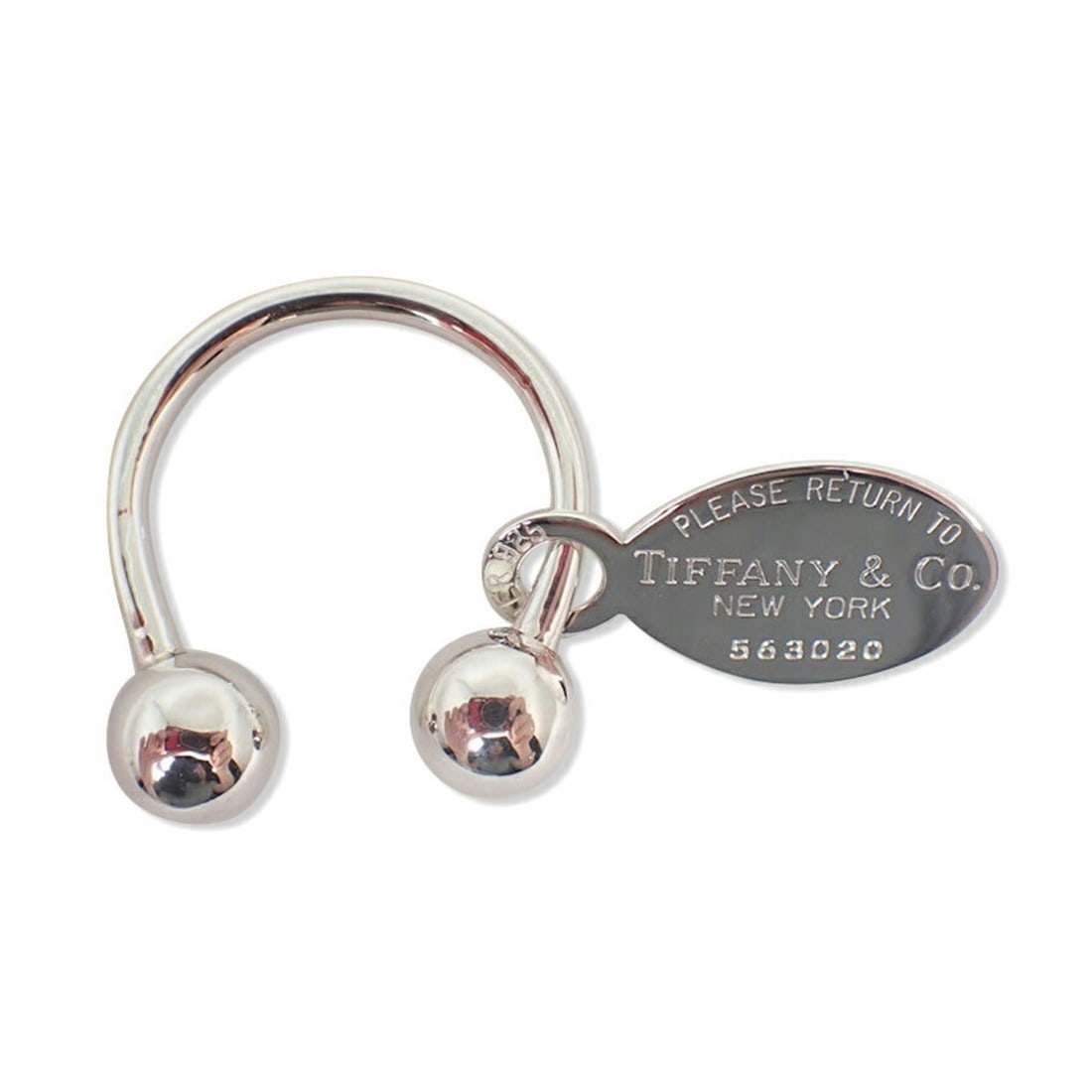 TIFFANY & Co. 925 Return to Tiffany Oval Tag Square Enix Keyring: --- Catalog ---Category: DesignType: KeyringGender: Women,MenMaterial: Sterling silver 925Category: GeneralBrand: Tiffany--- Item List ---Section: ConditionRanking: Rank A Used - A few traces of usage