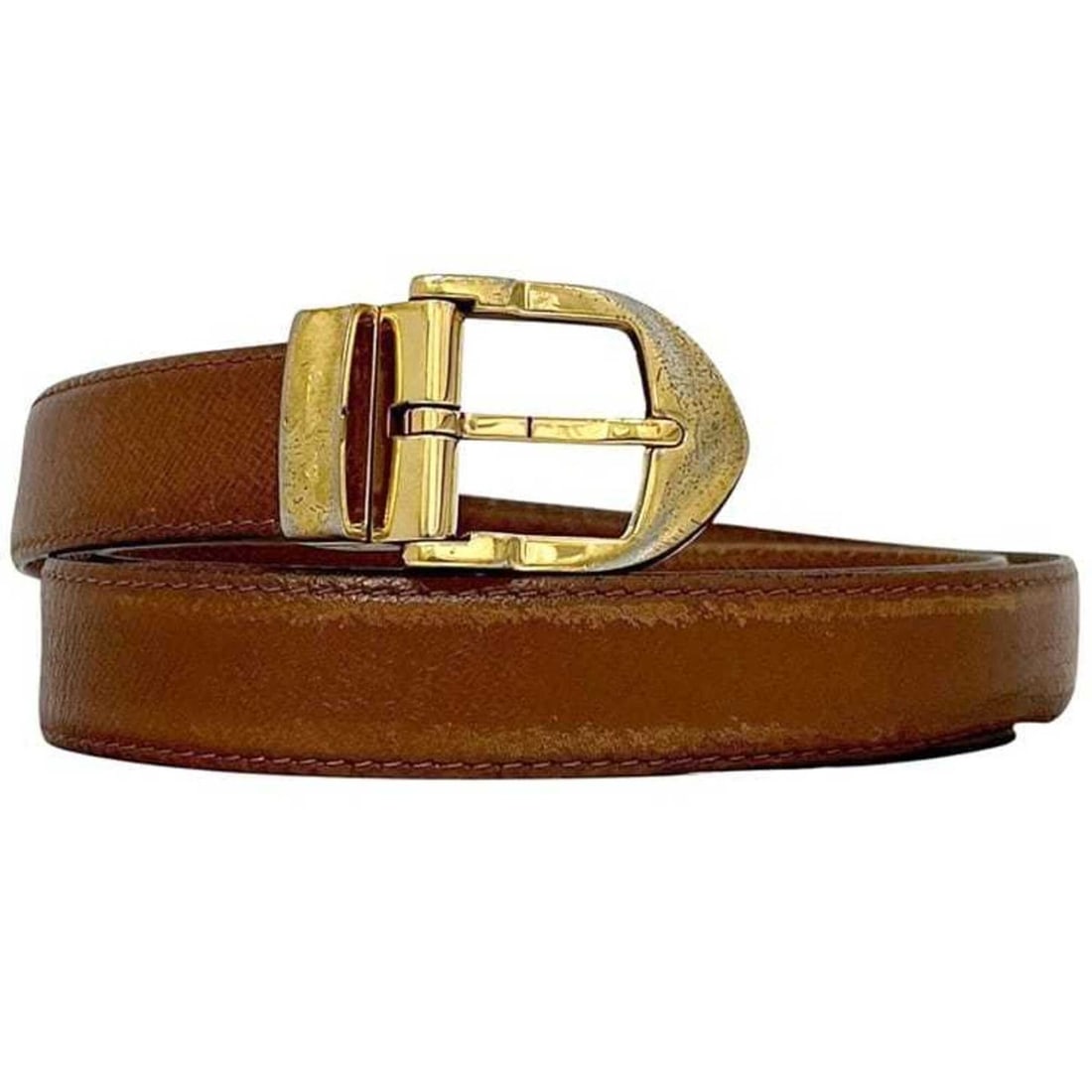 Louis Vuitton Belt, Classic Style, Brown, Taiga Leather, Waist 100cm, 25mm Thickness, LOUIS VUITTON (1 of 14)