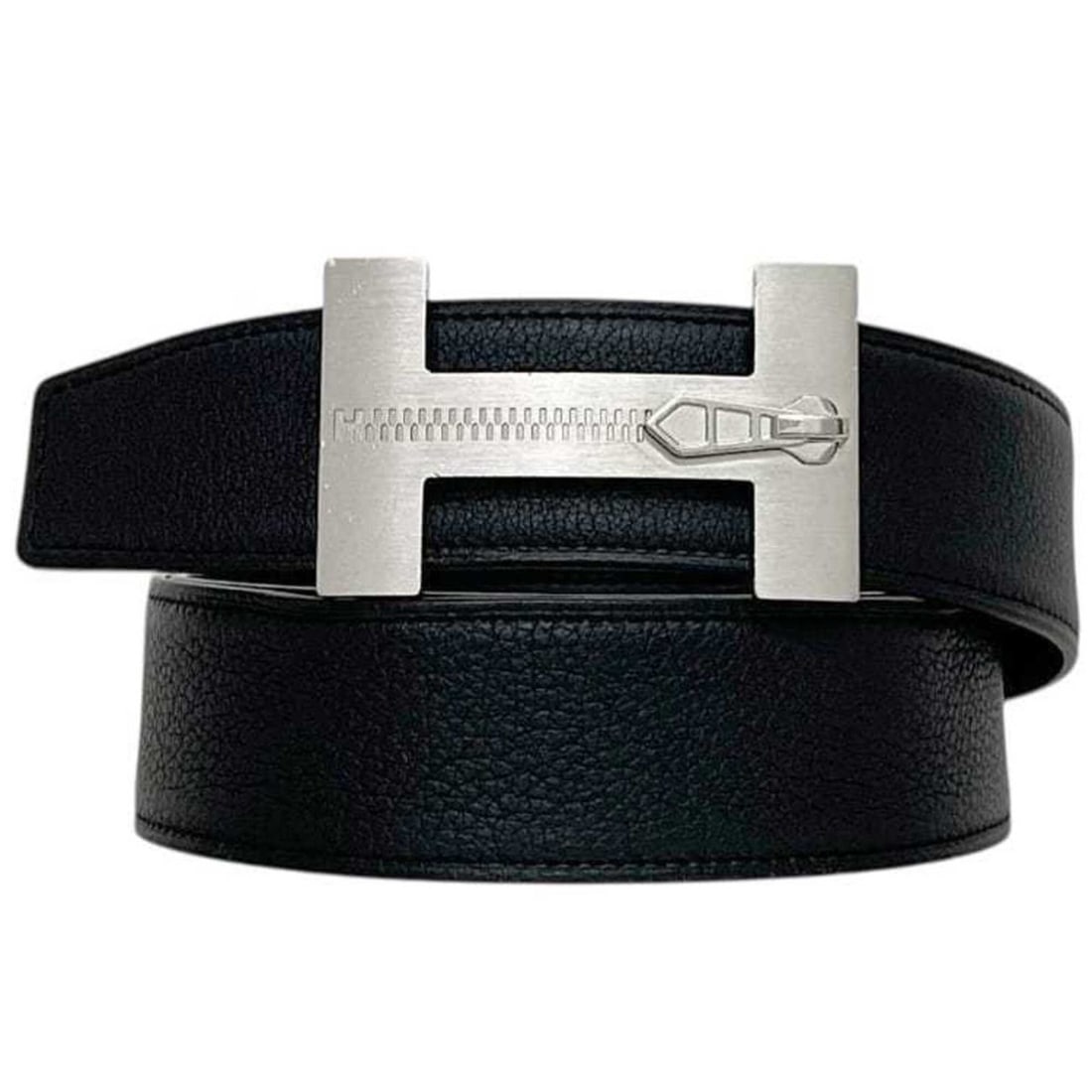 Hermes Belt, Black Constance Reversible, Waist 90cm, 35mm, Patterned Leather, Swift Constance, (1 of 20)