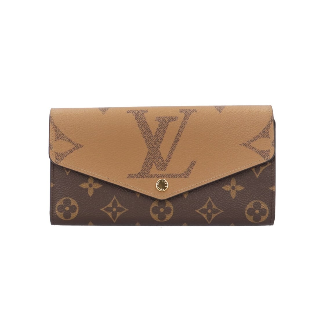 Louis Vuitton Portefeuille Sarah Monogram Giant Reverse Long Wallet, Canvas M80726, Women's LOUIS (1 of 18)