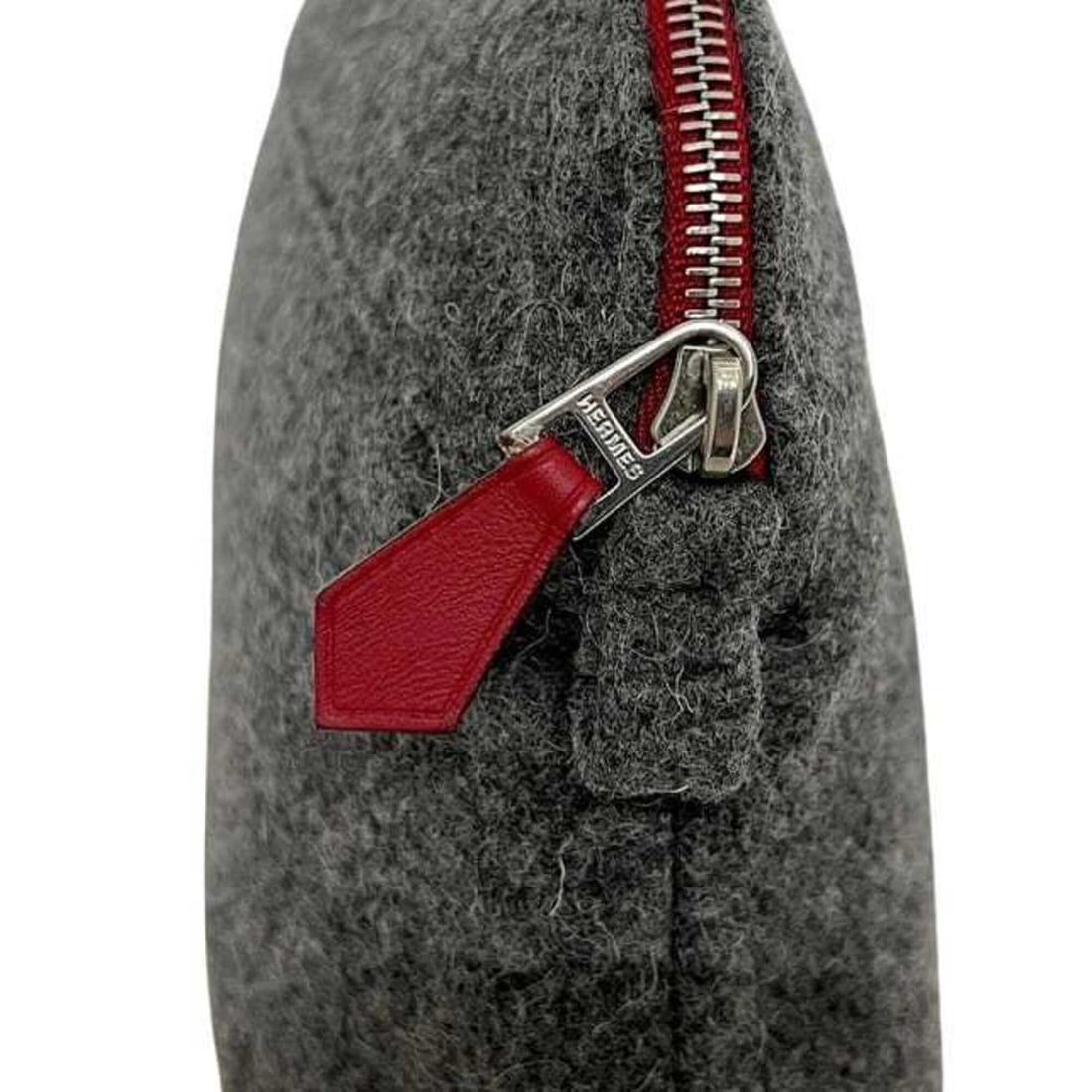 Hermes Bolide Pouch 20 Mini, Gray, Wool - 10