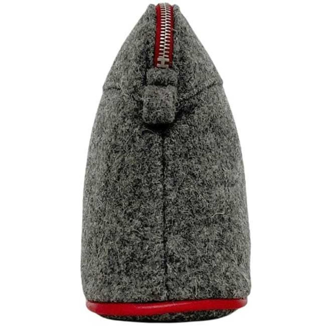 Hermes Bolide Pouch 20 Mini, Gray, Wool - 3