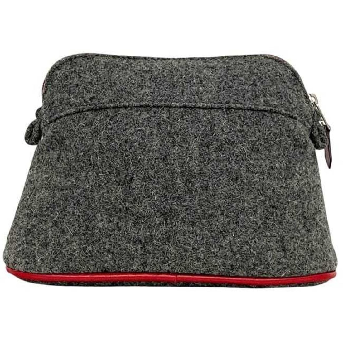 Hermes Bolide Pouch 20 Mini, Gray, Wool - 4