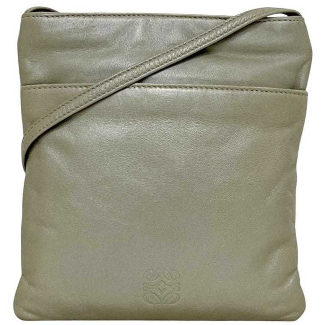 Loewe Mini Shoulder Bag, Metallic Silver, Anagram Pochette, Nappa Leather (1 of 20)