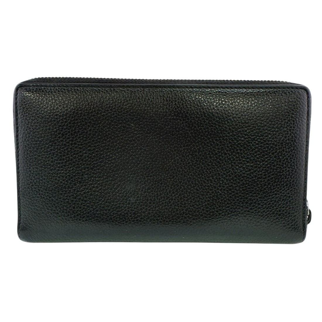 BALENCIAGA 640115 Continental Wallet, Round Zipper, Embossed Logo, Neo-Classic Long Black (1 of 20)