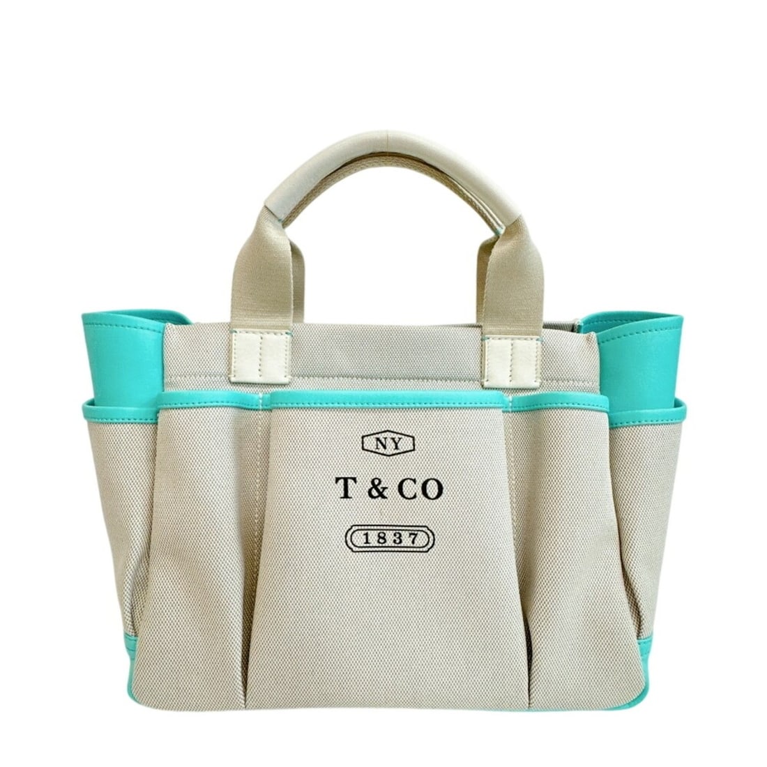 TIFFANY&Co. Tiffany Weekend Tote 2018 Cruise Canvas Garden Handbag Logo Bag Green (1 of 15)