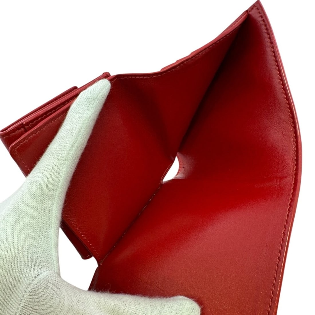 CELINE Tri-fold Wallet, Red - 12