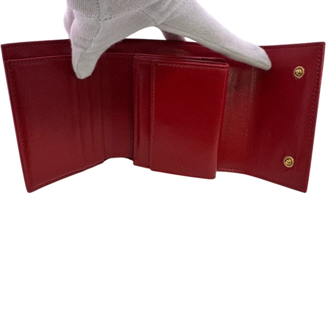 CELINE Tri-fold Wallet, Red - 7