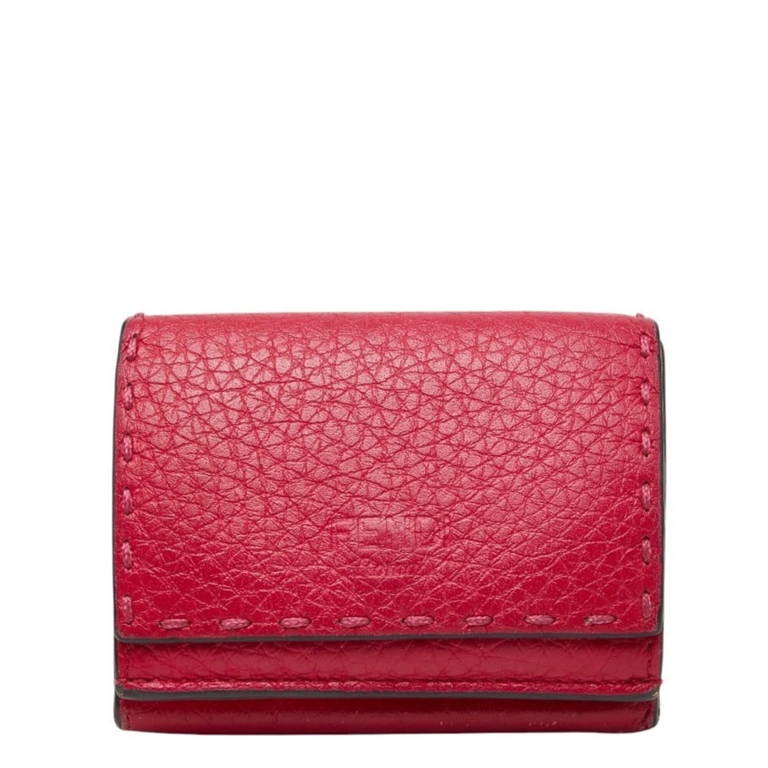 Fendi Selleria Tri-fold Wallet Compact 8M0395 Pink Leather Women's FENDI (1 of 20)