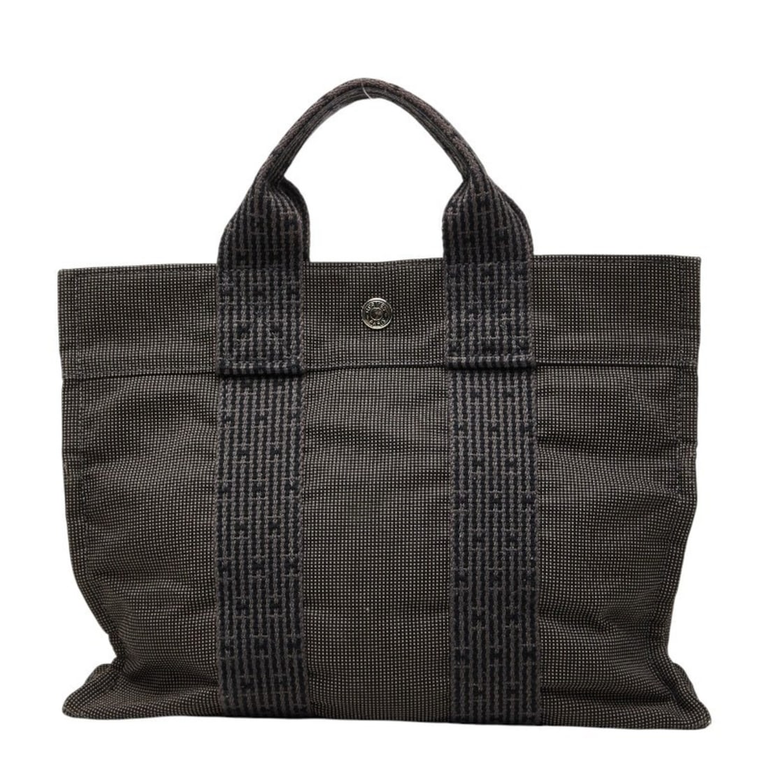 Hermes Herline Tote PM Bag Handbag Gray Canvas Women's HERMES: --- Catalog ---Category: SizeSize (HxWxD): 23cm x 30cm x 8.5cm / 9.05'' x 11.81'' x 3.34''Category: DesignType: Handbag, Tote bagColor: GrayGender: WomenMaterial: Canvas Category: GeneralBrand: Hermes