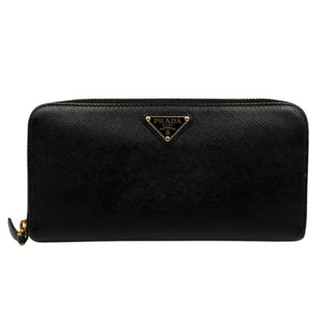 PRADA Long Wallet 1ML506 Black Triangle Plate Saffiano Leather: --- Catalog ---Category: SizeSize (HxWxD): 10cm x 20cm x 2.5cm / 3.93'' x 7.87'' x 0.98''Category: DesignType: Long wallet (bi-fold)Color: BlackGender: Men,WomenMaterial: Leather Leather/Fur Type: Saf
