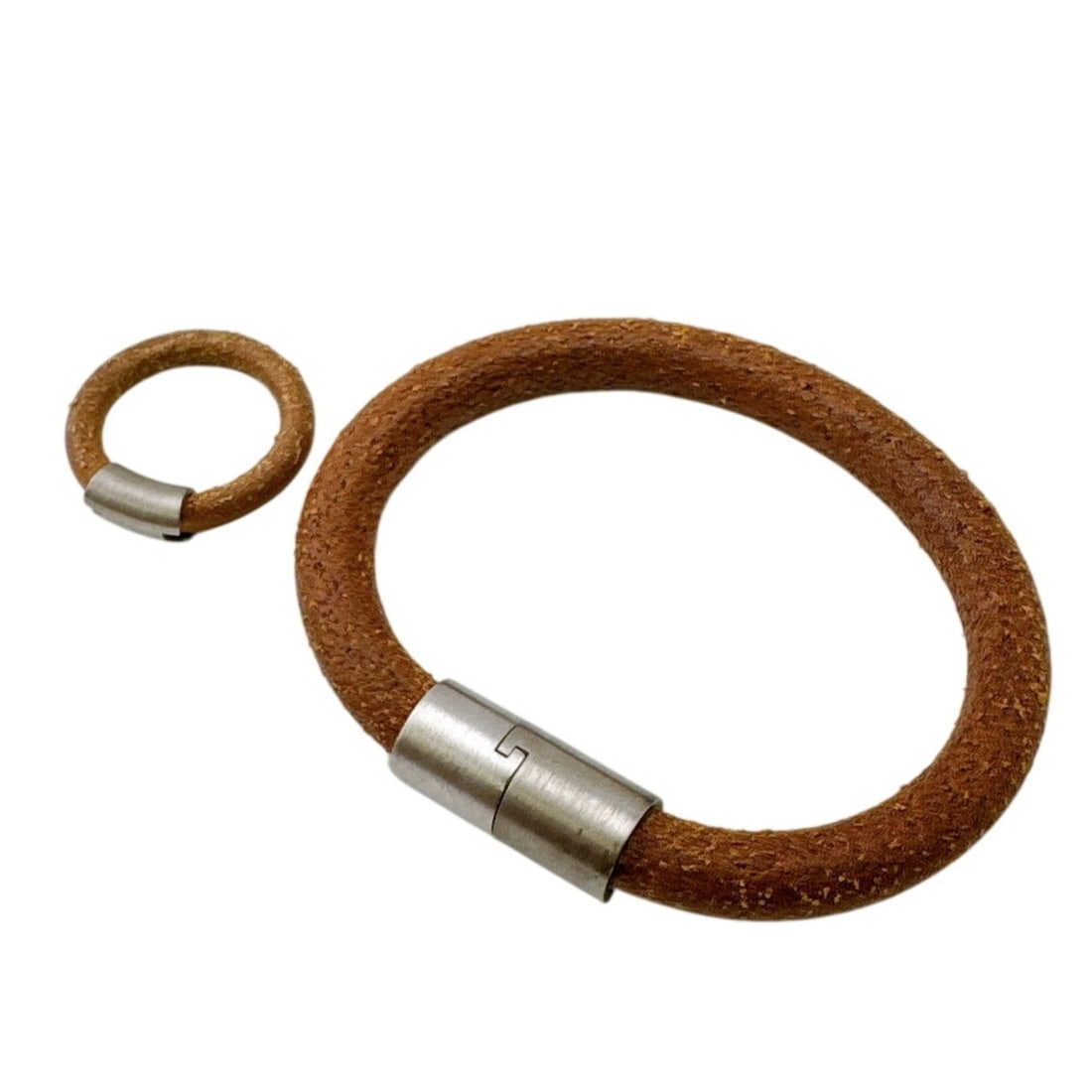 HERMES Iota Bangle Ring Bracelet Brown (1 of 20)