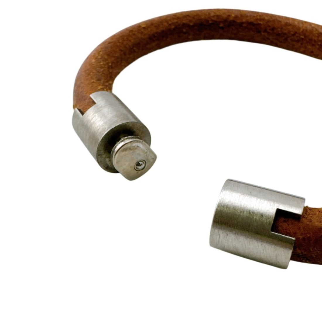 HERMES Iota Bangle Ring Bracelet Brown - 6