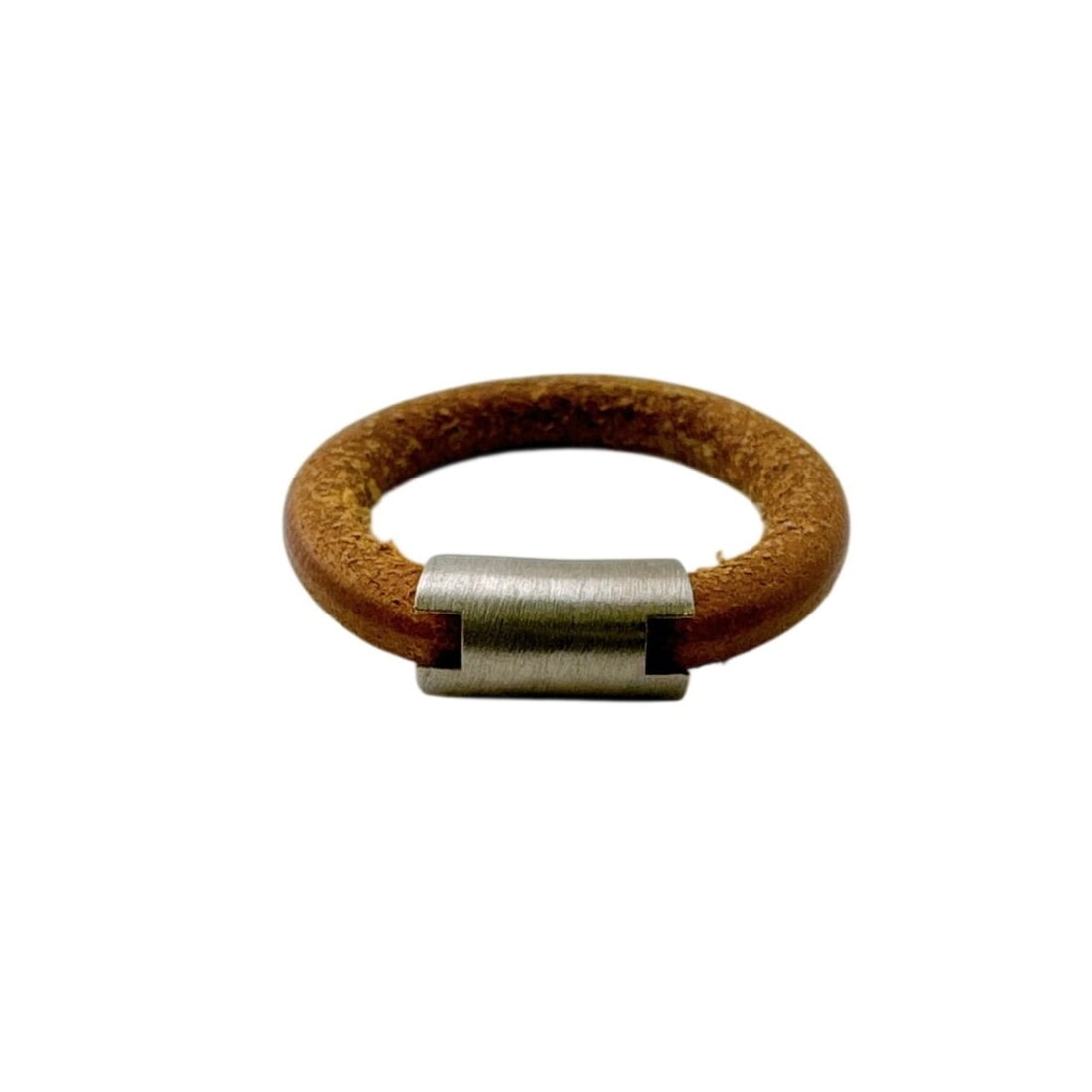 HERMES Iota Bangle Ring Bracelet Brown - 9