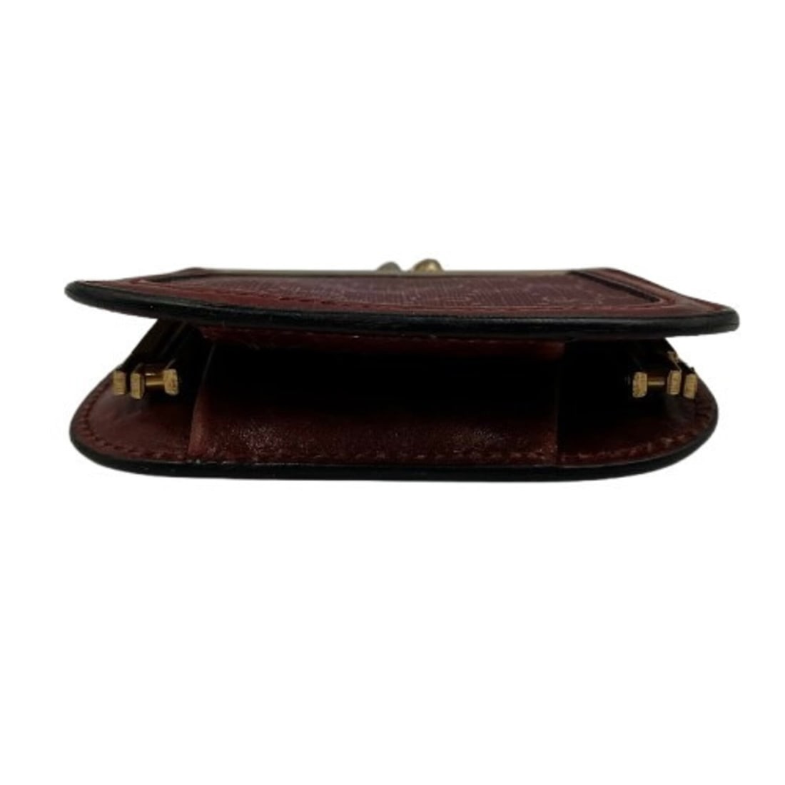 OLD GUCCI coin case, Guccissima pattern, Bordeaux. - 4