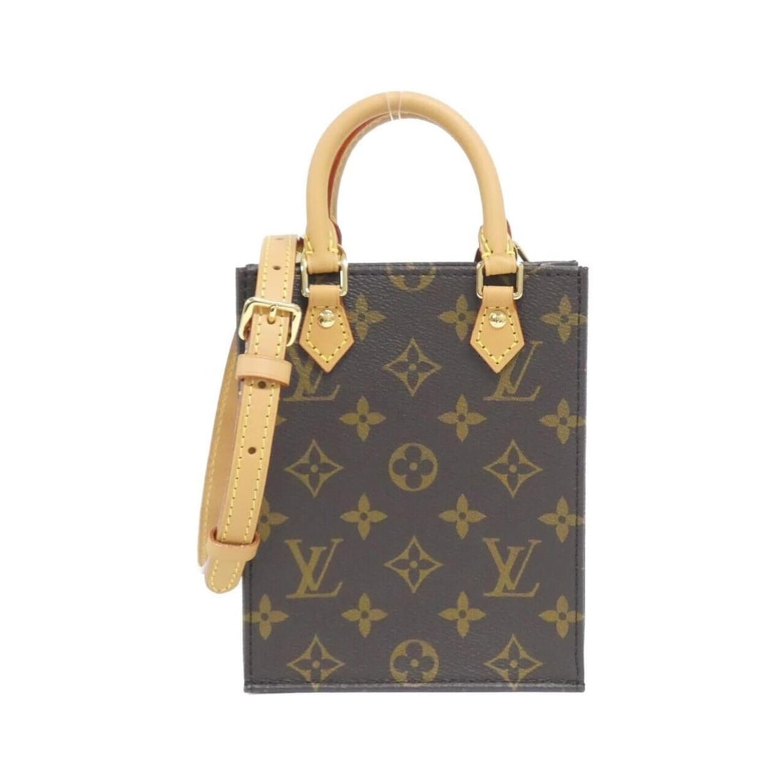 Louis Vuitton Monogram Petite Sac Plat M81295 Handbag: --- Catalog ---Category: SizeSize (HxWxD): 17cm x 14cm x 5cm / 6.69'' x 5.51'' x 1.96''Category: DesignType: HandbagColor: BrownGender: Women,MenMaterial: Coated canvas Category: GeneralMPN: