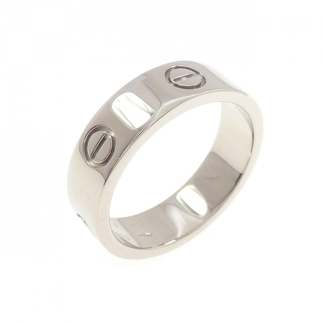 Cartier Love Ring: --- Catalog ---Category: SizeUS Size: 9.5Brand Size: 59Category: DesignType: Band ringColor: White goldGender: Men,WomenMaterial: White gold (18K)Category: GeneralMPN: B4084700Brand: Cartier--- Item