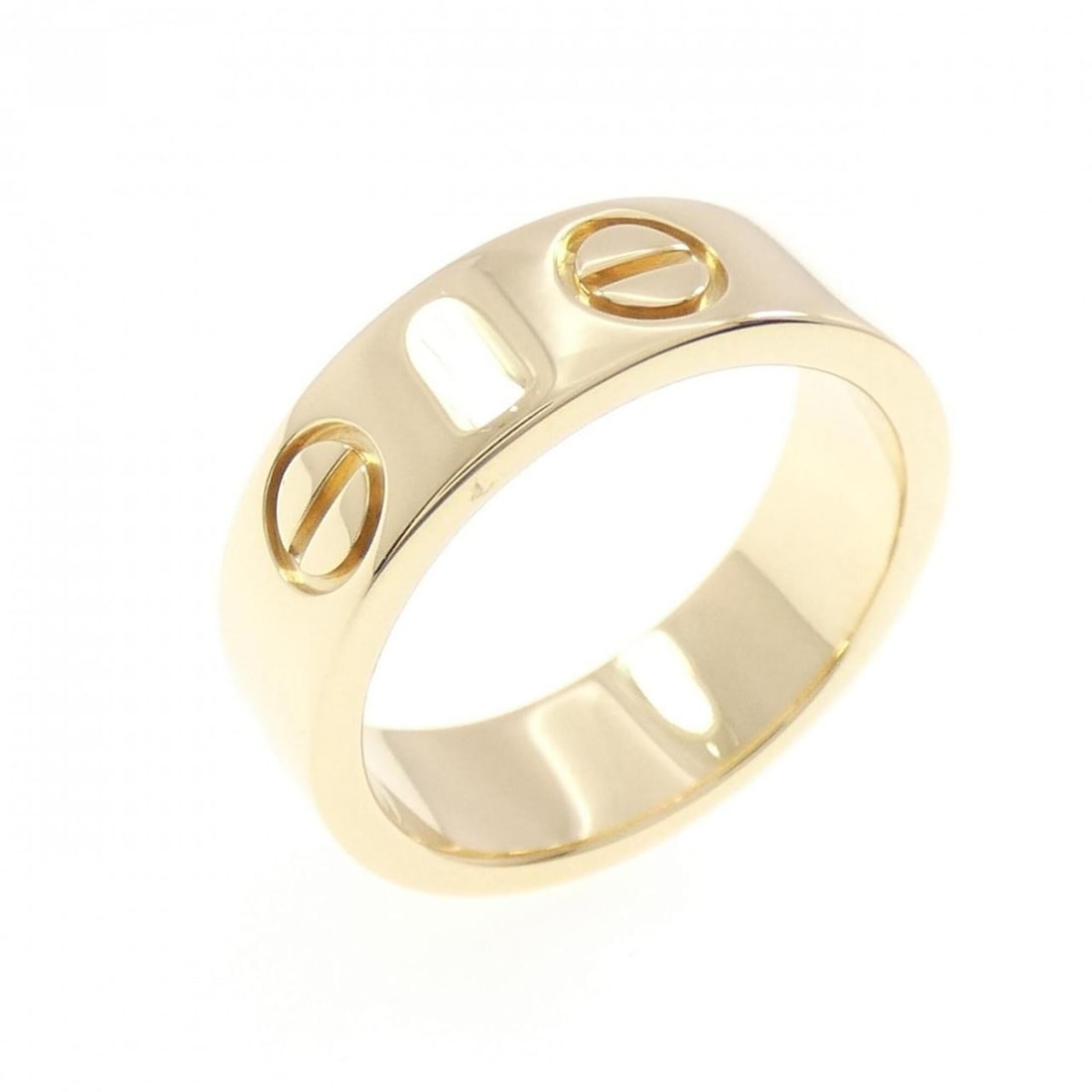 Cartier Love Ring: --- Catalog ---Category: SizeUS Size: 5Brand Size: 49Category: DesignType: Band ringColor: Yellow goldGender: WomenMaterial: Yellow gold (18K)Category: GeneralMPN: B4084600Brand: Cartier--- Item List 