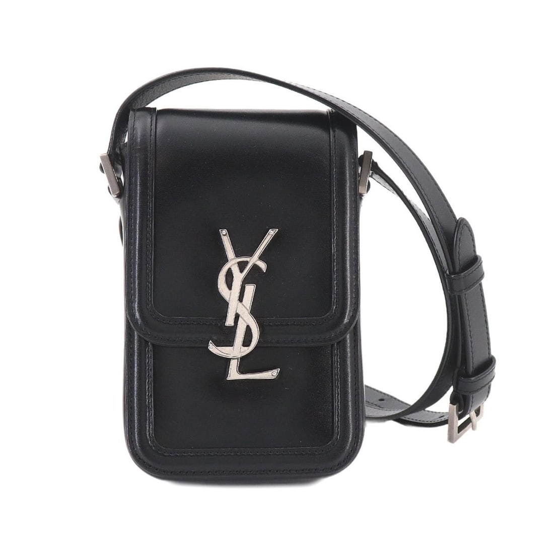 Saint Laurent Solferino Mini Shoulder Handbag, Leather, Black, 753963: --- Catalog ---Category: SizeSize (HxWxD): 17.5cm x 11cm x 4cm / 6.88'' x 4.33'' x 1.57''Category: DesignType: Handbag, Shoulder bagColor: BlackGender: WomenMaterial: Leather Category: GeneralMPN: