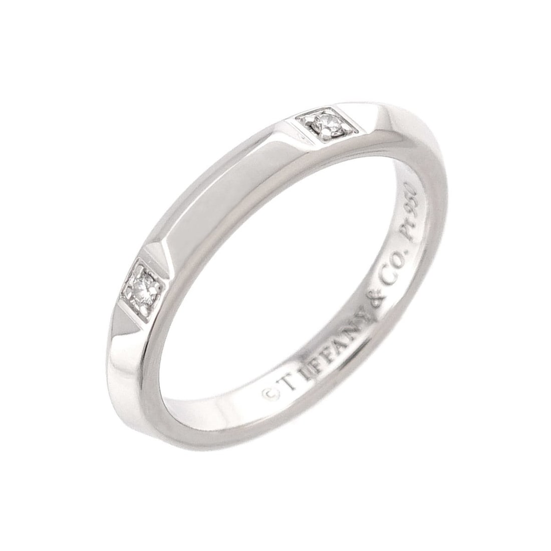 Tiffany & Co. True Band Ring, Diamond, Platinum Ring (1 of 19)