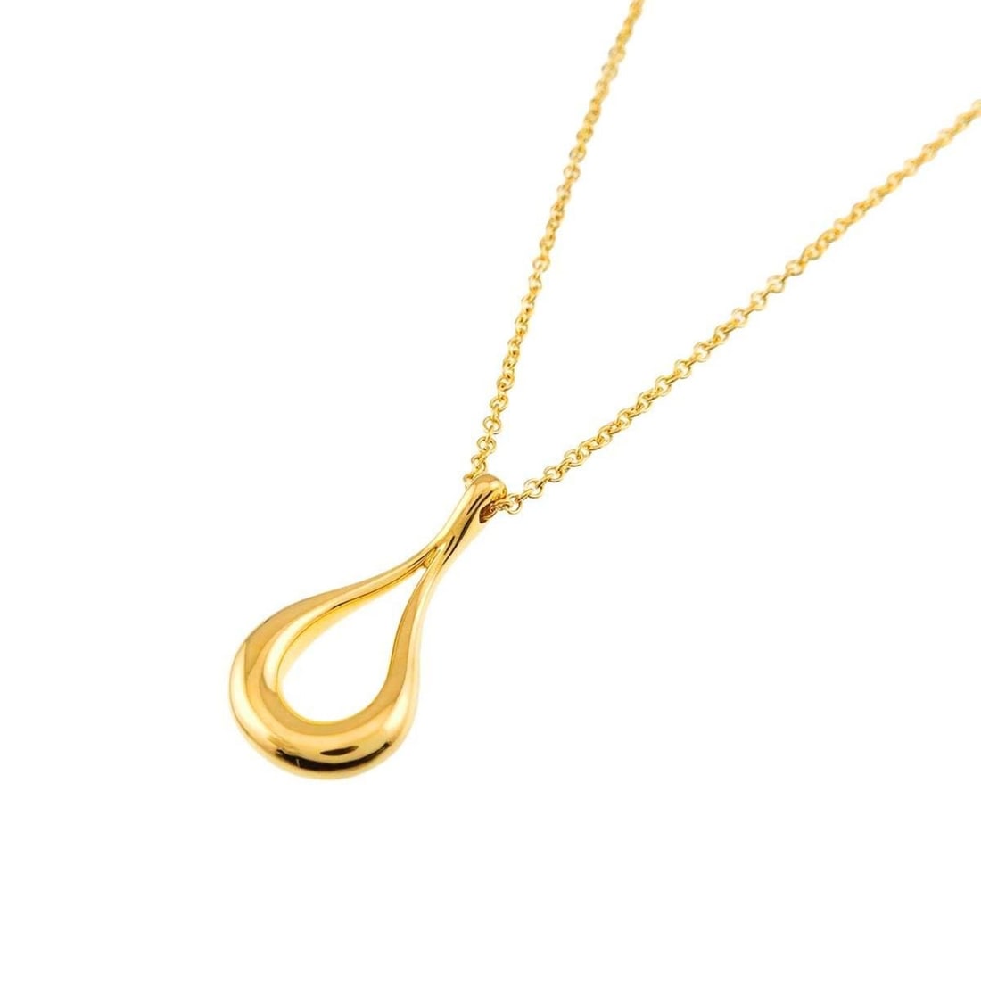 Tiffany & Co. Teardrop Necklace 40cm 18K YG Yellow Gold 750 (1 of 11)