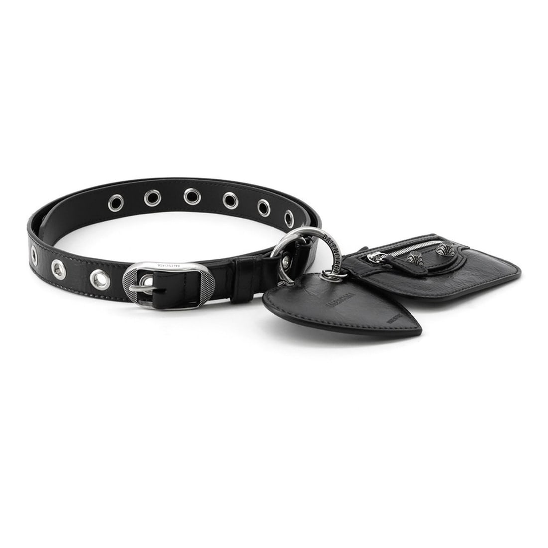 Balenciaga belt, Luca Gaul LE CAGOLE coin case, leather, size 105, 718979, black. Hermes wallet/coin (1 of 11)