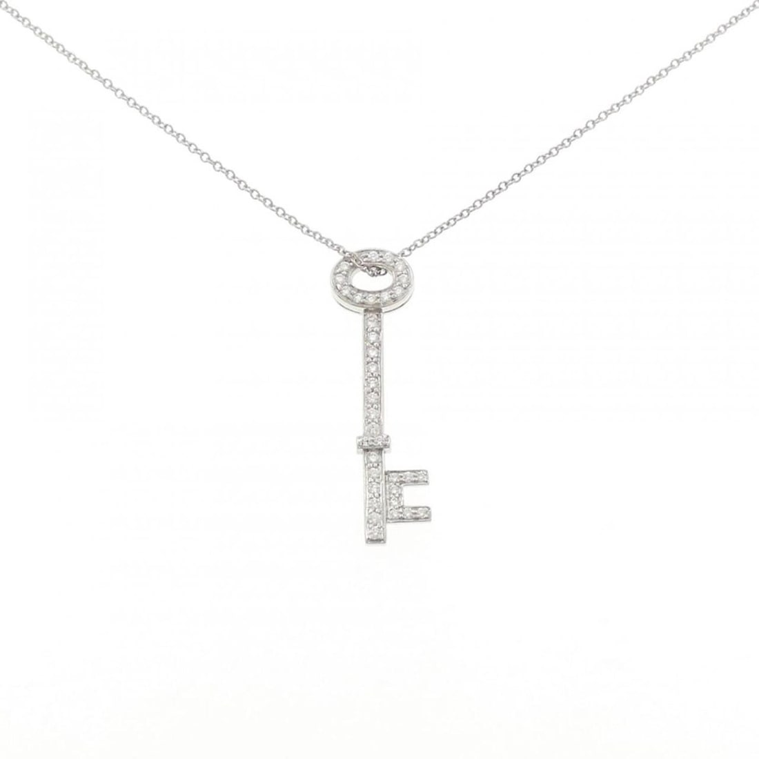 Tiffany & Co. diamond necklace: --- Catalog ---Category: SizePendant Size: 30.4mm x 8.6mm / 1.19'' x 0.33''Neck Circumference: 44 cm / 17.32''Category: DesignColor: PlatinumStone: DiamondGender: WomenMaterial: Platinum 950Pendant