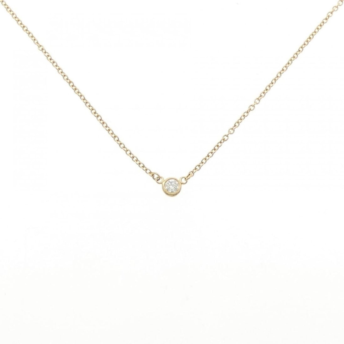 Tiffany & Co. By the Yard Necklace: --- Catalog ---Category: SizePendant Size: 3.4mm x 3.4mm / 0.13'' x 0.13''Neck Circumference: 40 cm / 15.74''Category: DesignColor: Yellow goldStone: DiamondGender: WomenMaterial: Yellow gold