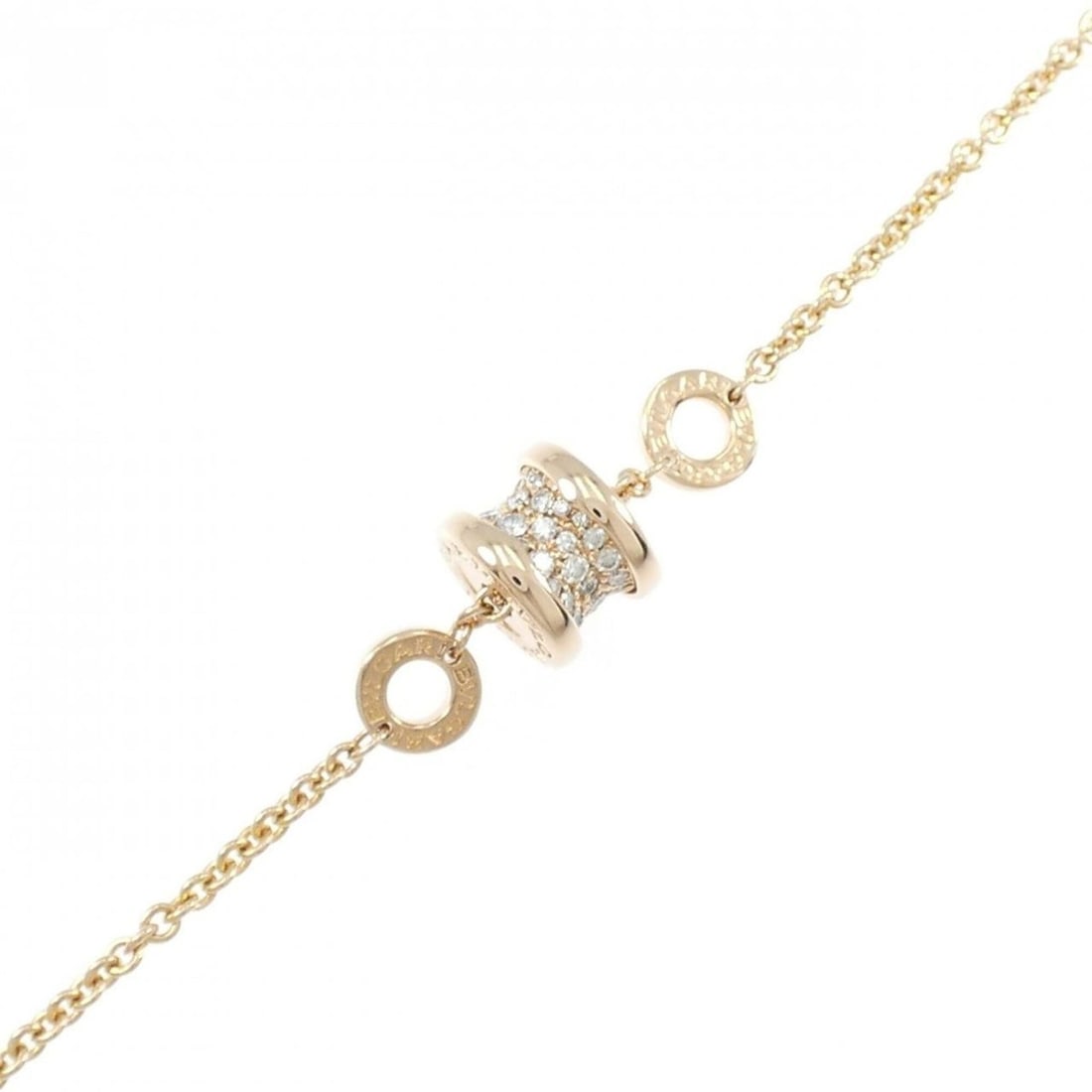 Bvlgari B.zero1 Bracelet: --- Catalog ---Category: SizeLength: 18cm - 21cm / 7.08'' - 8.26''Category: DesignType: Charm braceletColor: Pink goldStone: DiamondGender: WomenMaterial: Pink gold (18K)Category: GeneralLine: