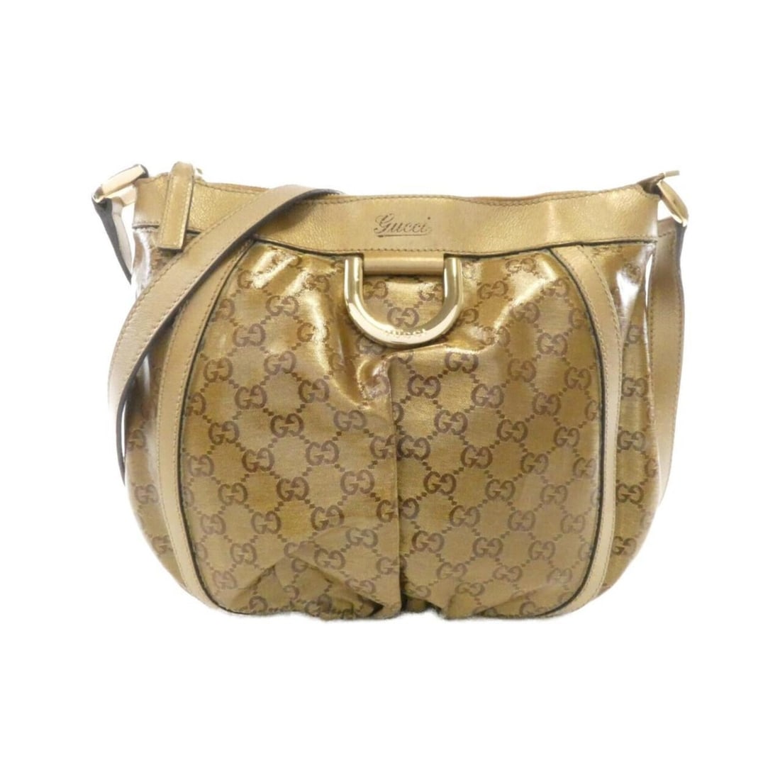 Gucci 203257 Shoulder Bag: --- Catalog ---Category: SizeSize (HxWxD): 26cm x 28cm x 2cm / 10.23'' x 11.02'' x 0.78''Category: DesignType: Shoulder bagColor: GoldGender: WomenMaterial: Coated canvas Category: GeneralMPN: