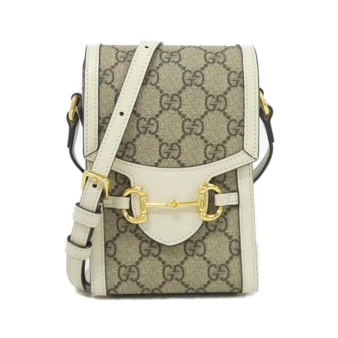 Gucci HORSEBIT 1955 625615 92TCG Shoulder Bag: --- Catalog ---Category: SizeSize (HxWxD): 17cm x 11cm x 4cm / 6.69'' x 4.33'' x 1.57''Category: DesignType: Shoulder bagColor: Beige, WhiteGender: WomenMaterial: GG Supreme , Canvas Hardware Color: G
