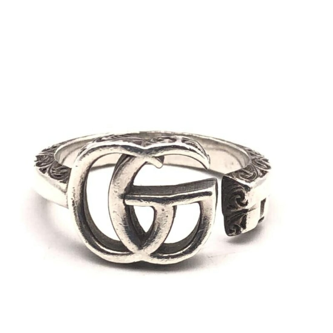 GUCCI Double G Key Motif Ring, Size 17 (1 of 12)