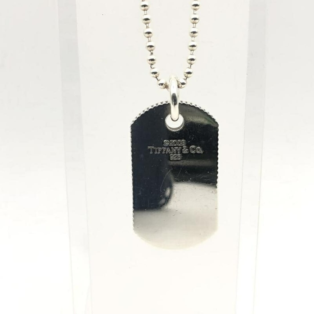 Tiffany & Co. Dog Tag Ball Chain Necklace (1 of 10)