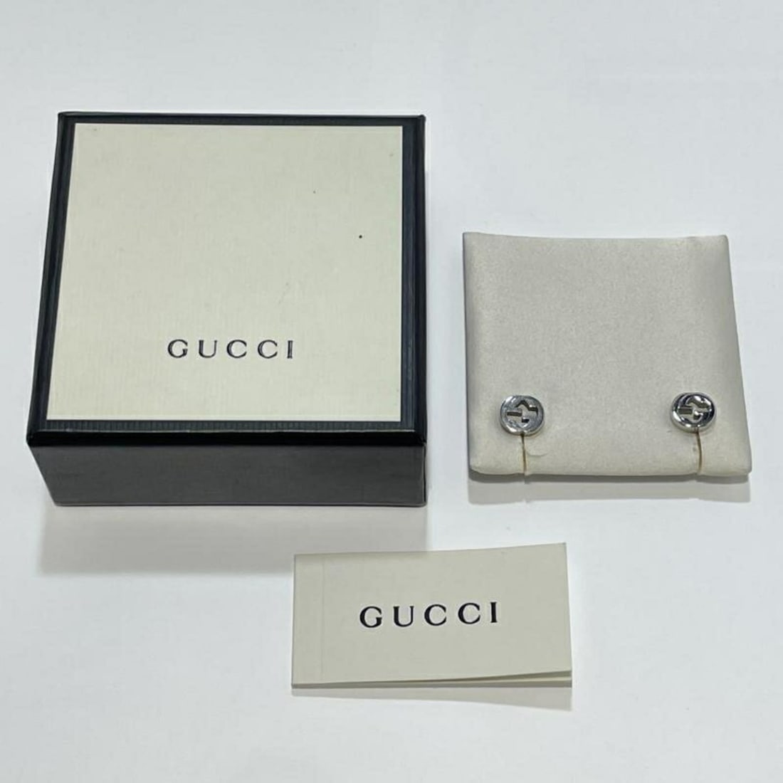 GUCCI Interlocking G Earrings, Ag925 Silver - 4