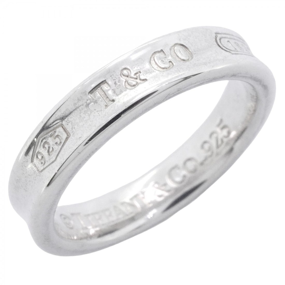 Tiffany & Co. Narrow Ring, Sterling Silver 925, Size 11, Women's (1 of 13)