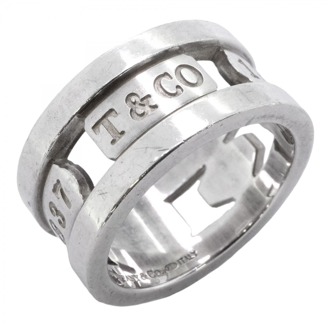 Tiffany & Co. 1837 Element Ring, Sterling Silver 925, Size 11, Women's: --- Catalog ---Category: SizeJP Size: 11US Size: 6Category: DesignType: Band ringGender: WomenMaterial: Silver 925Category: GeneralBrand: Tiffany--- Item List ---Section: ConditionRanking: Rank AB Use