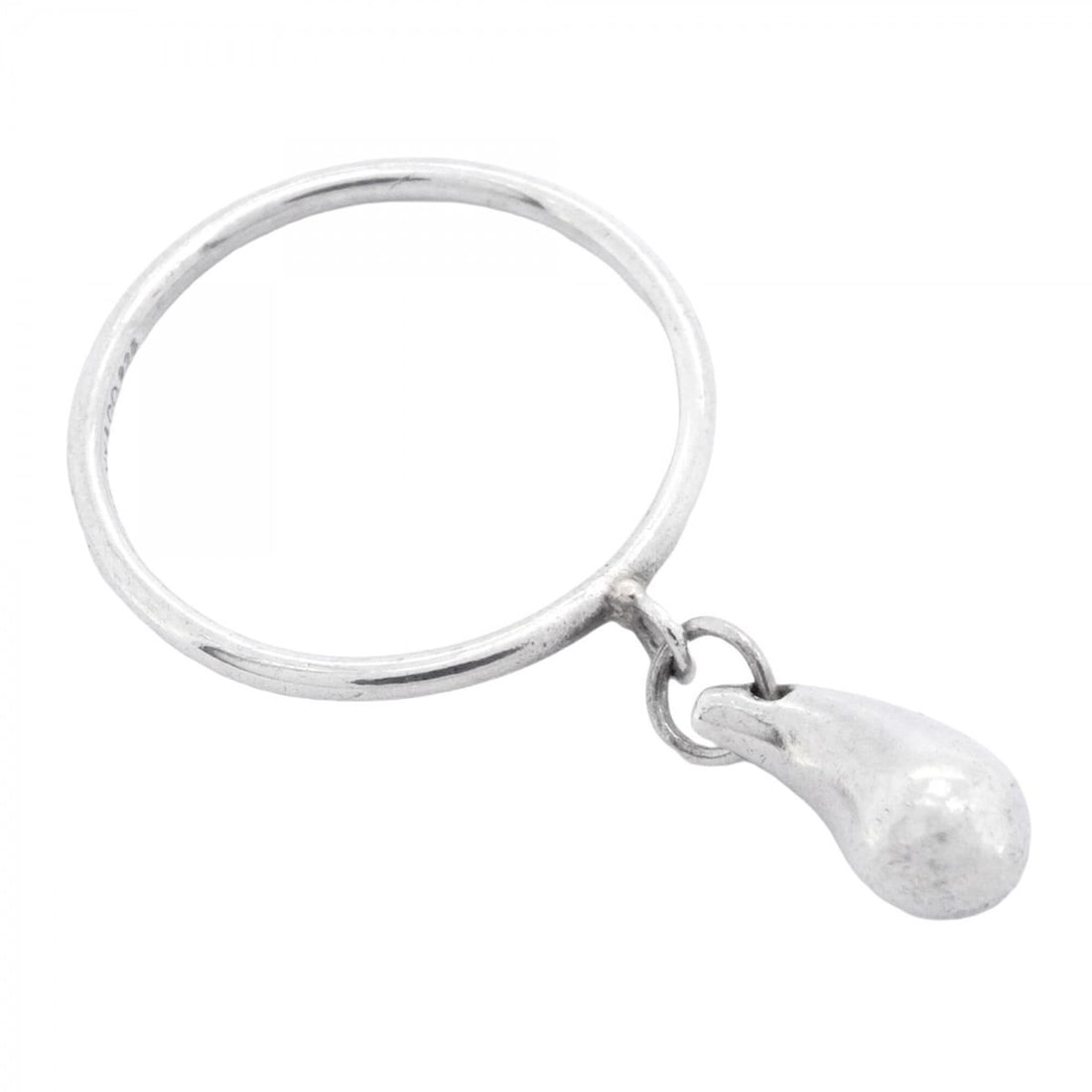 Tiffany & Co. Teardrop Ring, Sterling Silver 925, Size 8.5, Women's: --- Catalog ---Category: SizeJP Size: 8.5US Size: 4.5Category: DesignType: Band ringGender: WomenMaterial: Silver 925Category: GeneralBrand: Tiffany--- Item List ---Section: ConditionRanking: Rank AB 