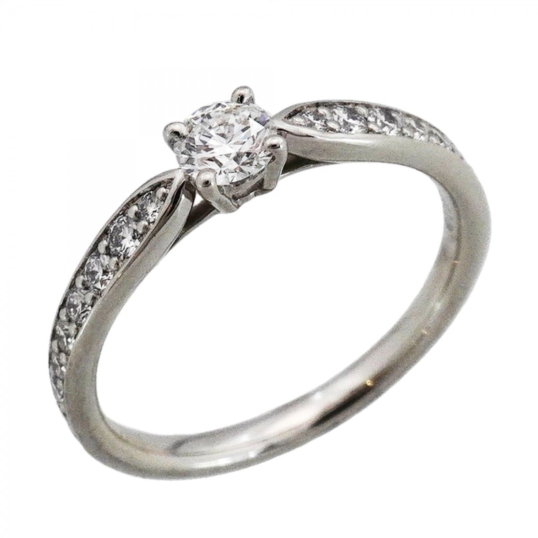 Tiffany & Co. Harmony Ring, Pt950 Platinum, 0.20ct Diamond, Size 9, Women's, P2956415 (1 of 17)