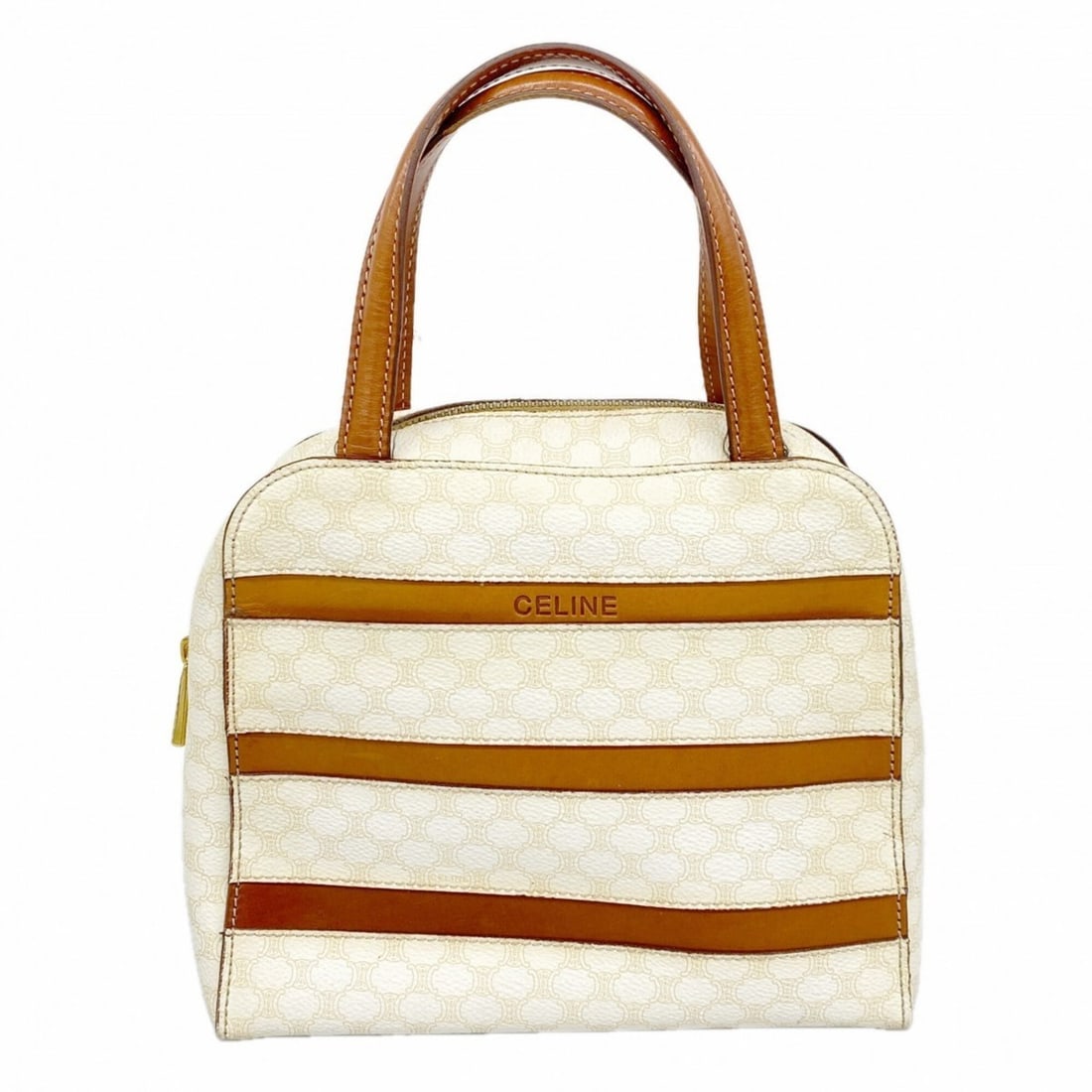 Celine Macadam handbag, white, women's, P2930110: --- Catalog ---Category: SizeSize (HxWxD): 20cm x 23cm x 8.5cm / 7.87'' x 9.05'' x 3.34''Category: DesignType: HandbagColor: WhiteGender: WomenMaterial: PVC Hardware Color: GoldCategory: GeneralBrand: